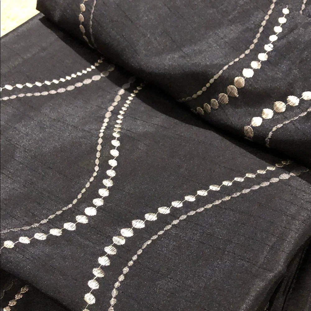 None black curtain